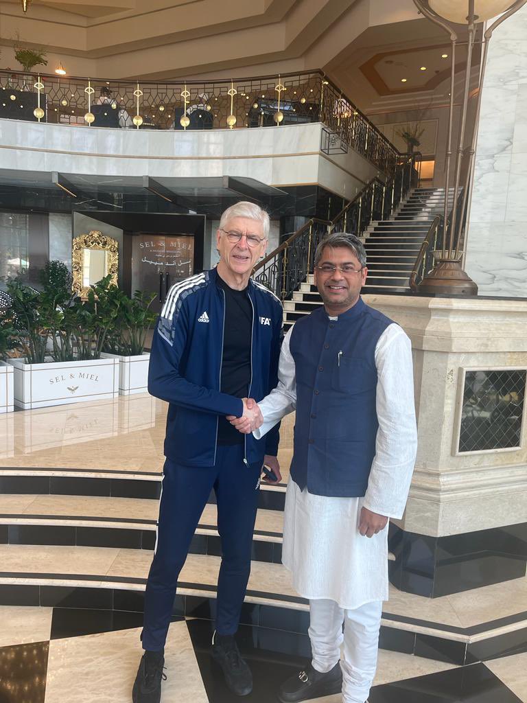 kalyanchaubey's tweet photo. We @Indianfootball are fully committed to implement FIFA’s Talent Development Scheme (TDS) , under the guidance of Arsene Wenger https://t.co/QT7la42Do7