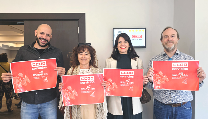 serviciosccoo's tweet photo. 🪧 Queremos que la voz de las trabajadoras y los trabajadores de hostelería en #Eurovision2023 suene más alto que la de Blanca Paloma o Loreen porque sabéis que es lo que quieren ganar: ¡unas condiciones de trabajo más justas! ✊
Eaea #UnionVision #VisiónSindical https://t.co/FHtpIfrN0D
