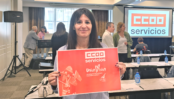 serviciosccoo's tweet photo. 🪧 Queremos que la voz de las trabajadoras y los trabajadores de hostelería en #Eurovision2023 suene más alto que la de Blanca Paloma o Loreen porque sabéis que es lo que quieren ganar: ¡unas condiciones de trabajo más justas! ✊
Eaea #UnionVision #VisiónSindical https://t.co/FHtpIfrN0D