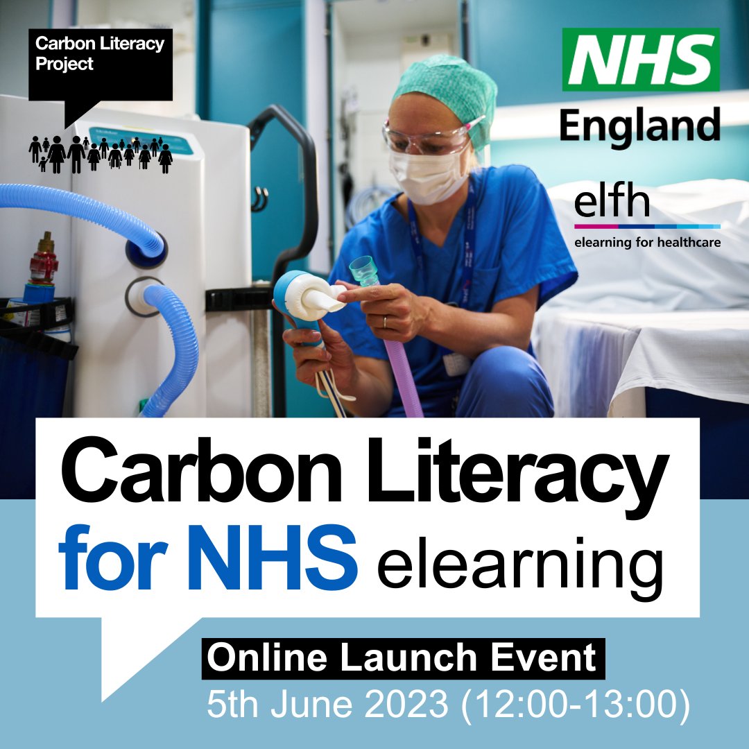 We have worked with <a href="/Carbon_Literacy/">The Carbon Literacy Project</a> and <a href="/NHSE_TEL/">NHSE TEL Team</a> to develop a new training pathway. 

Join the upcoming launch event to hear about the brand new training, and how it could benefit you or your team 💚

eventbrite.co.uk/e/carbon-liter…

#GreenerNHS