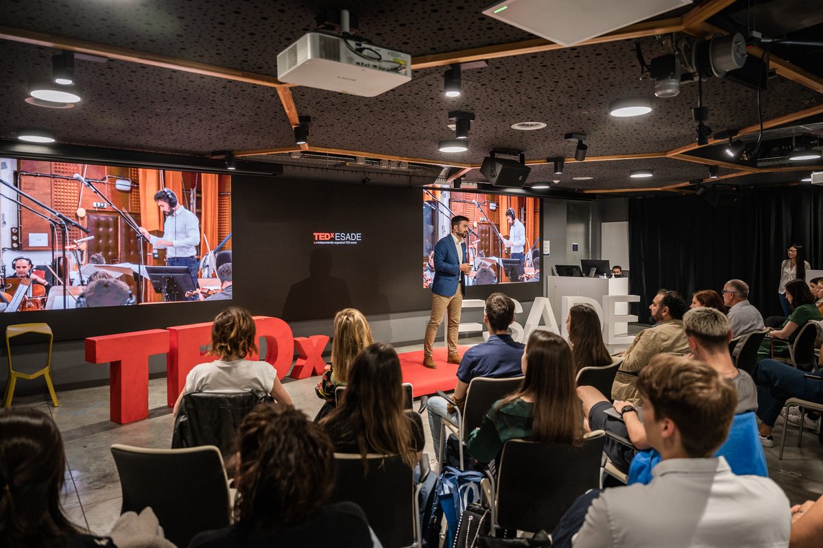 Esade's tweet photo. What can we learn from mistakes? The E3 Initiative, #Esade's entrepreneurship student association, hosted another #TEDxEsade event to encourage students to embrace the concept of serendipia: seeing their mistakes as opportunities for growth. Thank you to everyone who came! 👏 https://t.co/LI5a4pD0Cc