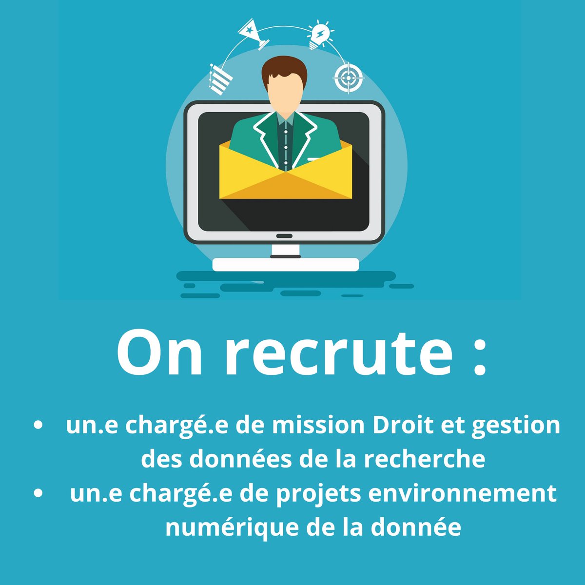 📢On recrute ! Si vs vs intéressez à la #scienceouverte et aux #donnees, que vous avez des appétences en droit ou en environnement numérique des données, et que vs voulez rejoindre une équipe sympa, on attend vos candidatures !
➡️universite-paris-saclay.candidater.fr/2023/05/02/cha…
➡️ universite-paris-saclay.candidater.fr/2023/04/28/cha…