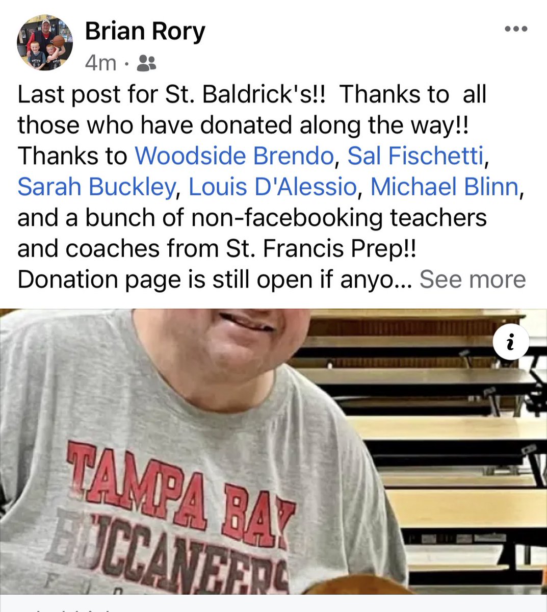 Shave day for Mr. McCormack is tomorrow!!  Thanks to all those who have donated!!  Looking for some celebrity donors now…. How about it <a href="/DRonESPN/">DiPietro & Rothenberg</a> , @BartAndHahn , and @JFeinsteinBooks 😂😂