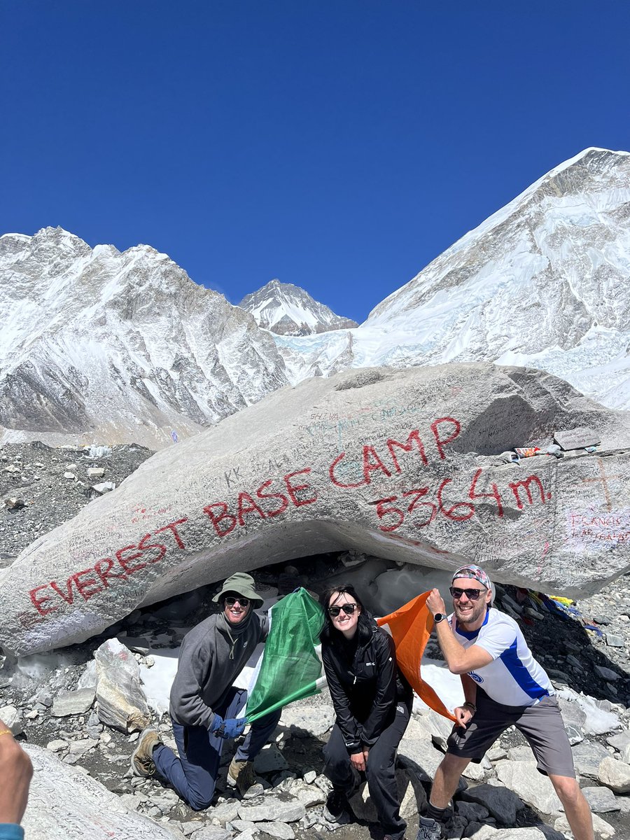 Baz_Arnold's tweet photo. Done and dusted 🗻 

An unforgettable experience conquering Everest base camp with @lisao_donnell and some more amazing people. Huge thanks to Bikram @gadventures. Massive one to tick off the bucket list ✅ https://t.co/wzx8twqBwd