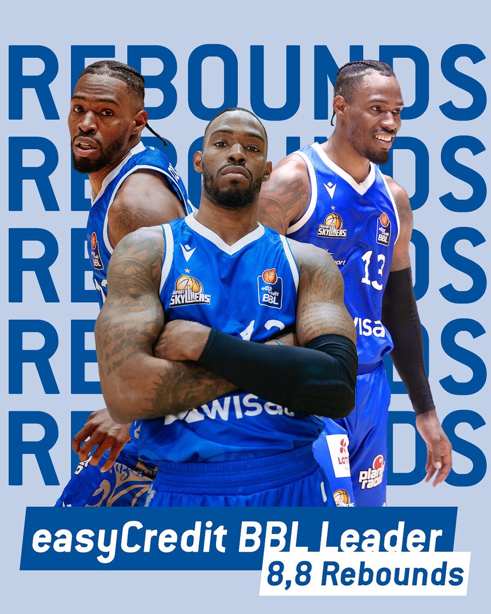 skyliners1999's tweet photo. BESTER REBOUNDER 🥇

Mit 8,8 Rebounds pro Spiel sichert sich Derek Cooke Jr. Platz 1 im Ligaranking 😤 Congrats, DC 🤩👏
_
📷 https://t.co/KVlm0BUIYY 🏀 @easyCreditBBL 
#Frankfurt #FFM #069 #Basketball #BIGLOVE #geMAINsam https://t.co/gCpsUK6i9A