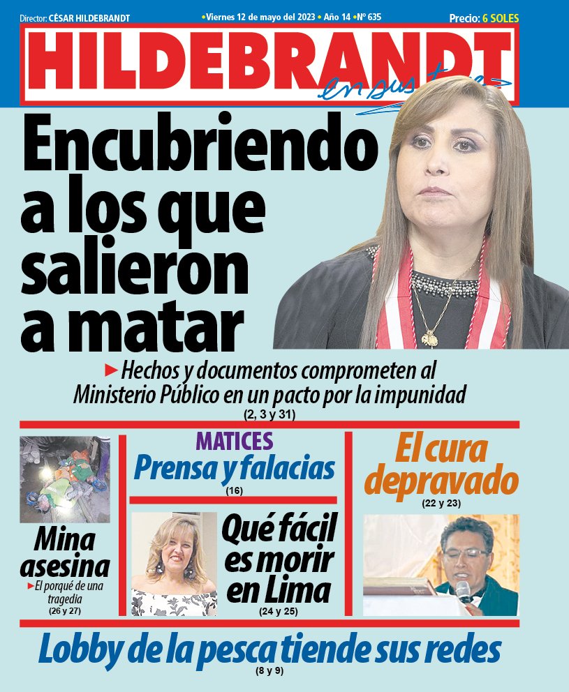ensustrece's tweet photo. La portada de la edición 635 de #Hildebrandt @ensustrece https://t.co/ofhuiX1sZu https://t.co/MDDcb1Wa9k