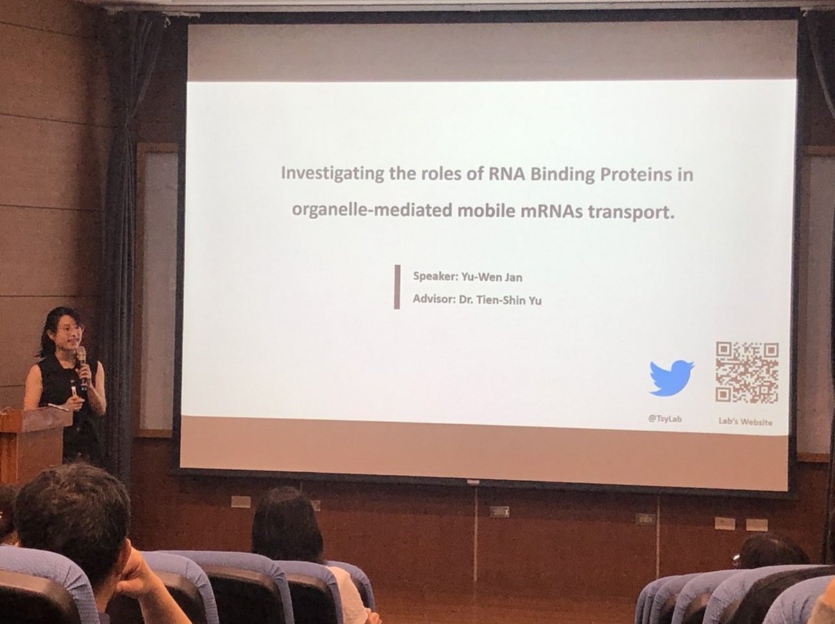 TsyLab's tweet image. Today, our lab member @donnajan12 shared an interesting story about the role of RNA Binding Proteins in mRNA trafficking system!

#StudentSeminar 
#MobileRBP