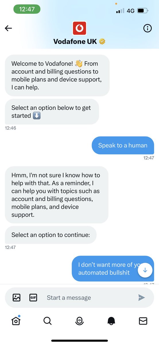 Amazing you can’t even do customer service when you’re defending appalling customer service!