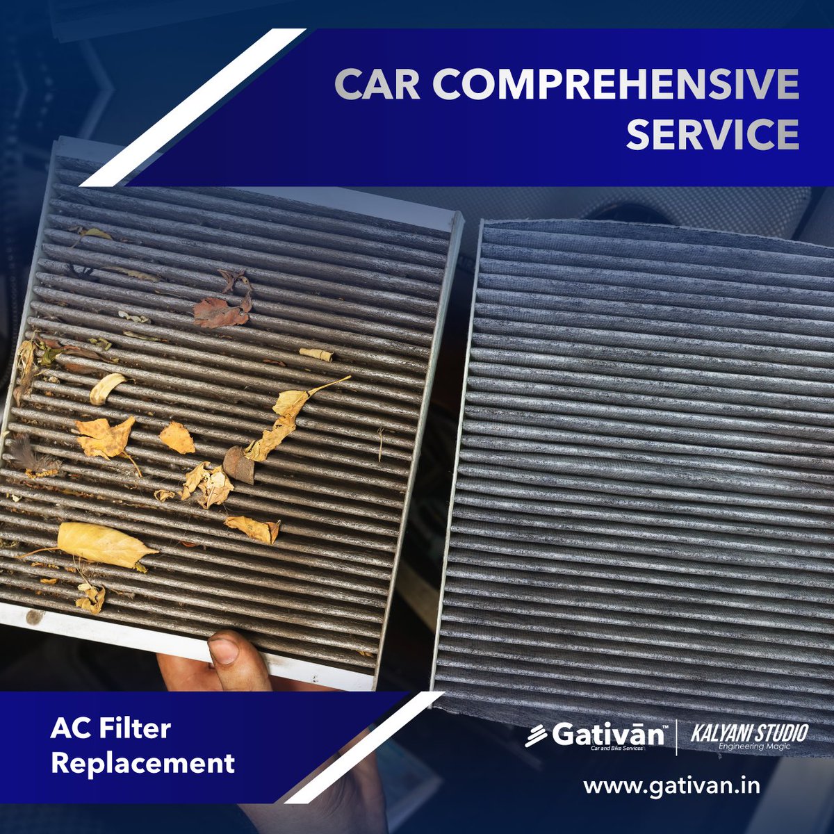 Gativanapp's tweet photo. Breathe fresh air while driving this summer!
Replace your AC filter with Gativan and ensure a clean and comfortable drive.
Book an appointment at https://t.co/flkH9oF8i3 to enjoy our professional service and get your AC filter replaced.
.
.
.
#gativan #AutoService #ac #acfilter https://t.co/eZrrHAVk3t