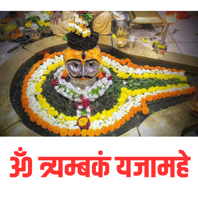ॐ त्र्यम्बकं यजामहे सुगन्धिं पुष्टिवर्धनम्। उर्वारुकमिव बन्धनान् मृत्योर्मुक्षीय मामृतात्॥