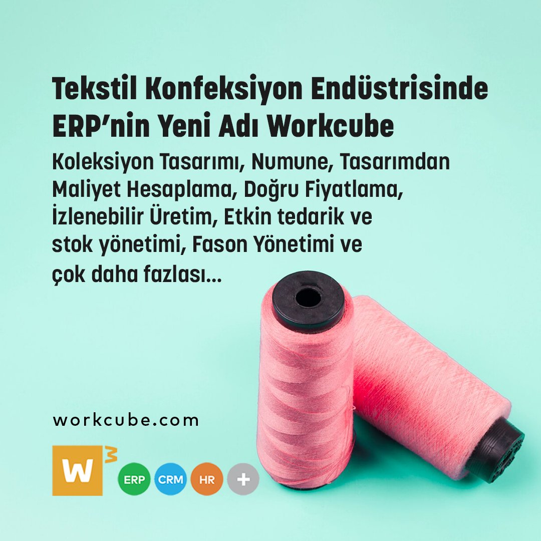 workcube's tweet image. Workcube Fashion, moda, hazır giyim üreticilerinin ihtiyaçları gözetilerek geliştirilmiş fonksiyonları ile model tasarımından teslimata tam çözüm sunuyor. workcube.com/tr/moda-erp-wo…

%100 Bütünleşik, %100 Web Tabanlı.

0850 441 2323 - turkey@workcube.com
 
#Workcube #KonfeksiyonERP