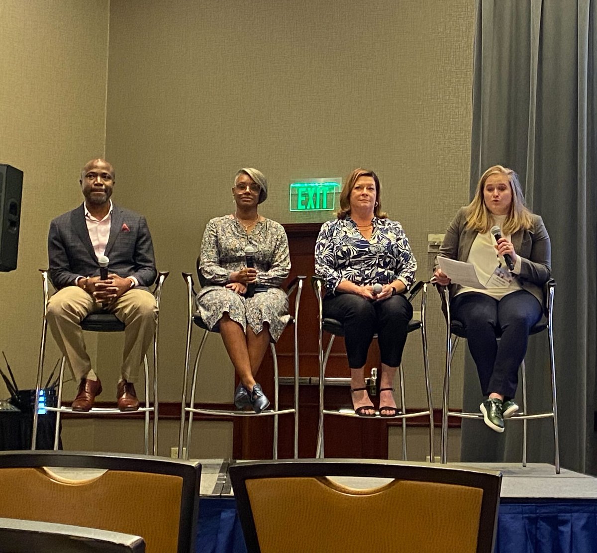 Have a great support network, always take care of yourself first, and stay off of Nextdoor. Just a few of the great takeaways from yesterday's <a href="/WTS_Org/">WTS International</a> Annual Conference panel, Step Outside of Your Comfort Zone. Thank you for joining us! #wtsac2023  #careeradvice <a href="/winnerspath/">Winnerspath</a>