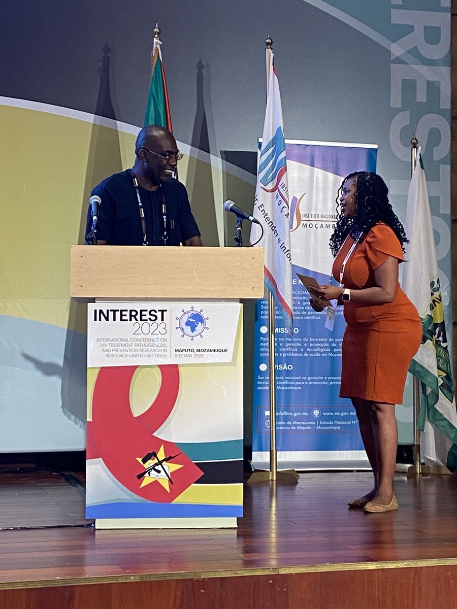 INTERESTconf's tweet photo. Congratulations to the Joep Lange and Charles Boucher award winners Vânia Maphossa and Rachel Chamanga Kanyenda! We are so immensely proud of you! Keep up the outstanding scientific work! #INTEREST2023 https://t.co/x6ynnhF0Dr