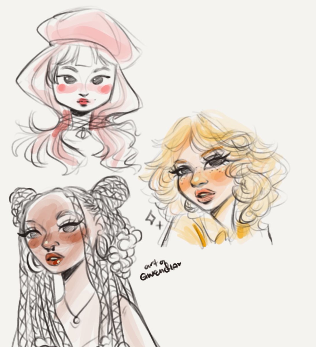 Doodle practice / tried my best not to use the undo button haha