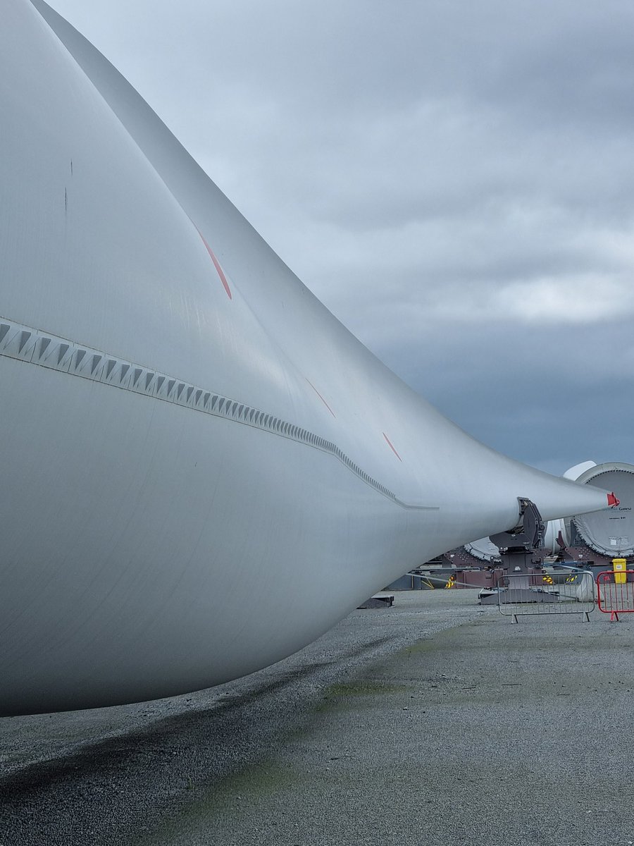 Proudly Made in Hull.  Offshore wind turbine blade