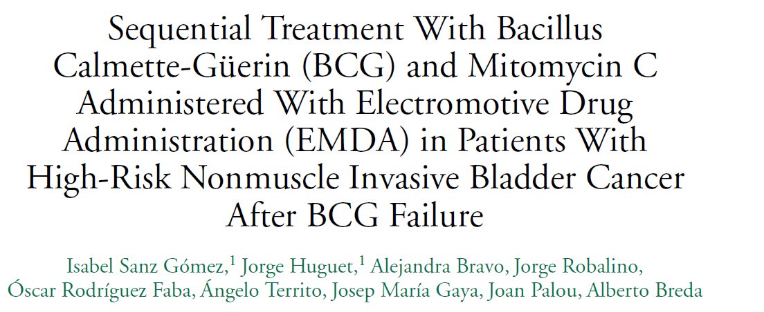➡️Check the results of our recent paper! #PuigvertInScience #BladderCancer 'Sequential treatment with BCG/MMC with EMDA in patients after #BCG failure shows good response and safe treatment in well selected patients', Dr. @ISanzgomez 🔗Read: pubmed.ncbi.nlm.nih.gov/37076337