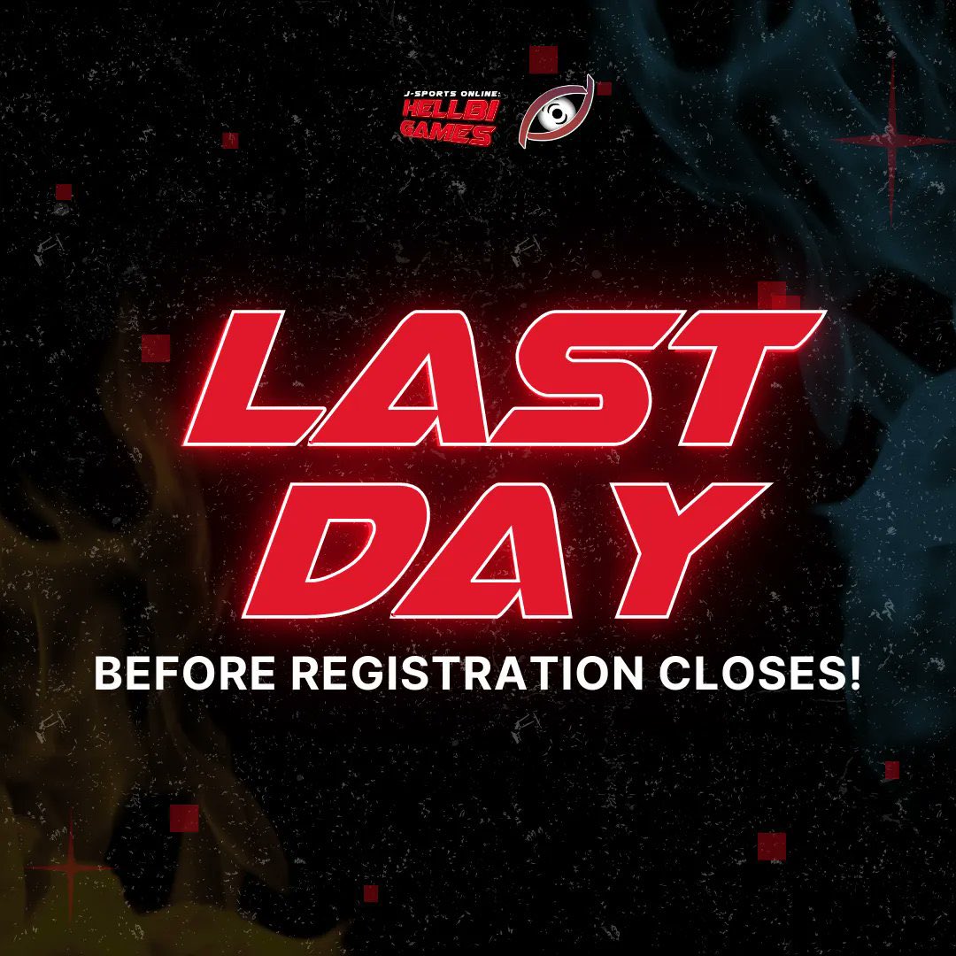 TheUPLBJocks's tweet photo. ❗MATCH FOUND❗

JSports Online: Hellbi Games starts tomorrow but it's not yet too late, players! 🤩 Today is your last chance to register, so what are you waiting for? 🤔

Visit https://t.co/LqkDRB9DCr to register your team ⬇️ https://t.co/dUSlPdEnSl