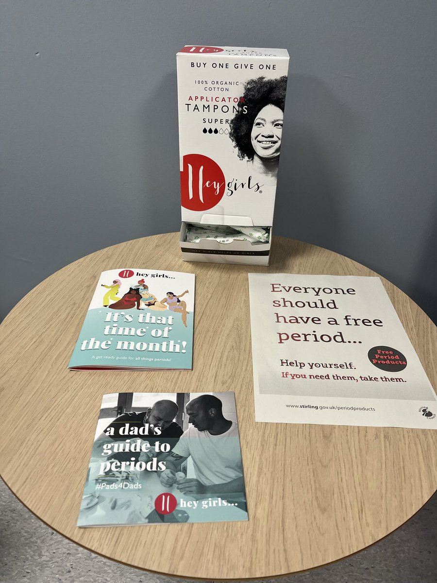 The Cycle sisters have been working hard to make period products even more accessible to all females in our school. These tables, with our @HeyGirlsUK products, are situated at our main entrance and visitor waiting areas. Feel free to help yourself.