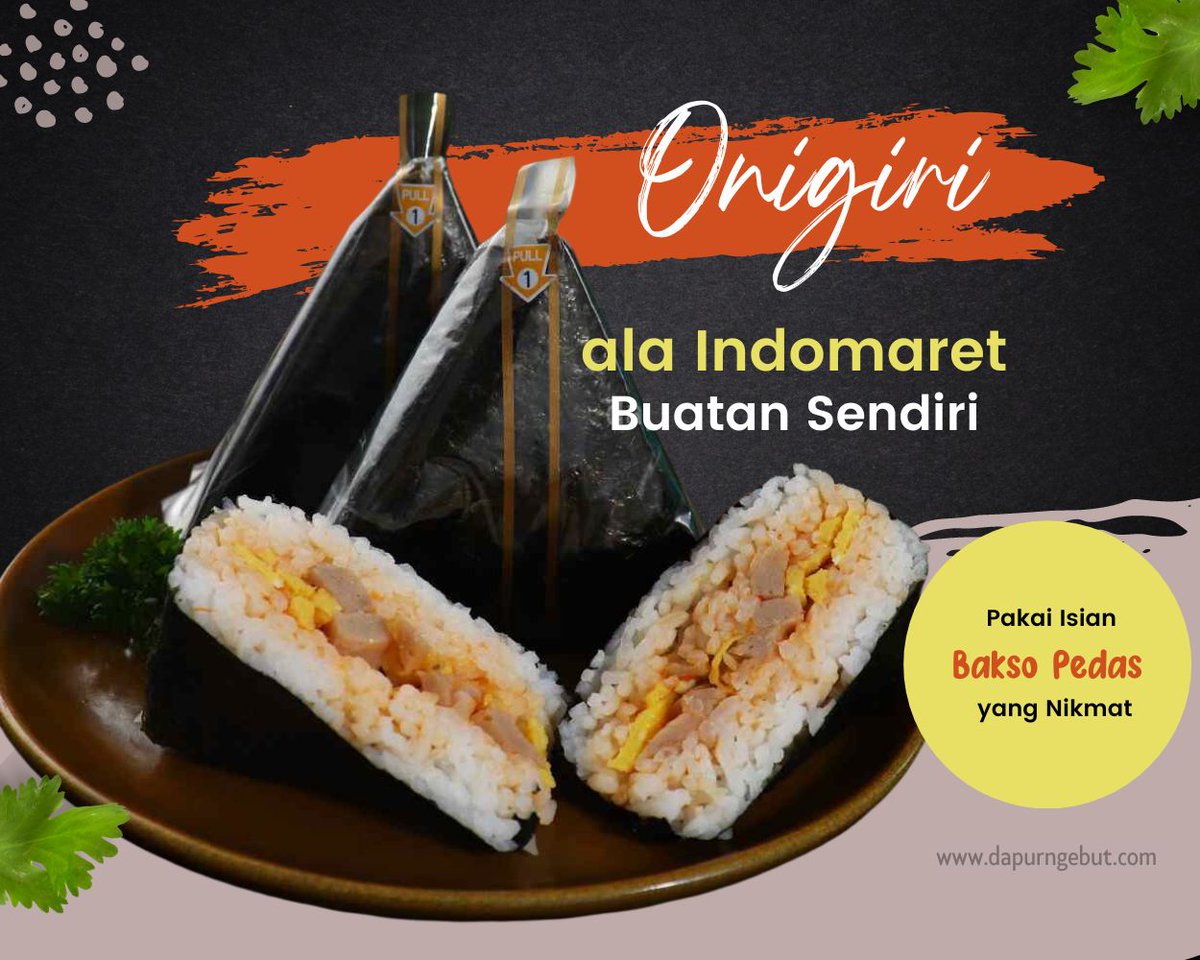 Onigiri ala Indomaret Buatan Sendiri. Pakai Isian Bakso Pedas yang Nikmat
dapurngebut.com/2023/05/onigir…
#newblogpost #blogdapurngebut #onigiri #onigiriindomaret #onigiribaksopedas #reseppraktis #bekalsekolah
