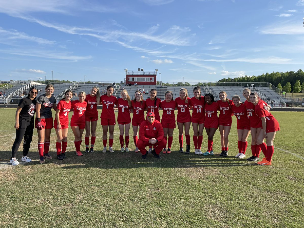 Matoaca Girls Soccer (@mahsgirlssoccer) on Twitter photo Great win last night!! Goals scored by:
<a href="/allyson_booth13/">Allyson Booth</a> 4
Abbey Follis 2
Lindsey Brazil
Ava Walker
Rosie Cosgrove
<a href="/Kylie_Booth12/">Kylie Booth</a>
Last regular season game is Tuesday 5/16 at Hopewell. Triple header.
Girls Jv 5pm
Girls Varsity 6:15pm
Boys Varsity 7:30pm Great win last night!! Goals scored by:
<a href="/allyson_booth13/">Allyson Booth</a> 4
Abbey Follis 2
Lindsey Brazil
Ava Walker
Rosie Cosgrove
<a href="/Kylie_Booth12/">Kylie Booth</a>
Last regular season game is Tuesday 5/16 at Hopewell. Triple header.
Girls Jv 5pm
Girls Varsity 6:15pm
Boys Varsity 7:30pm