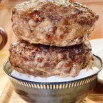 定食というより丼!？渋谷「挽き肉のトリコ」絶品ハンバーグ定食!