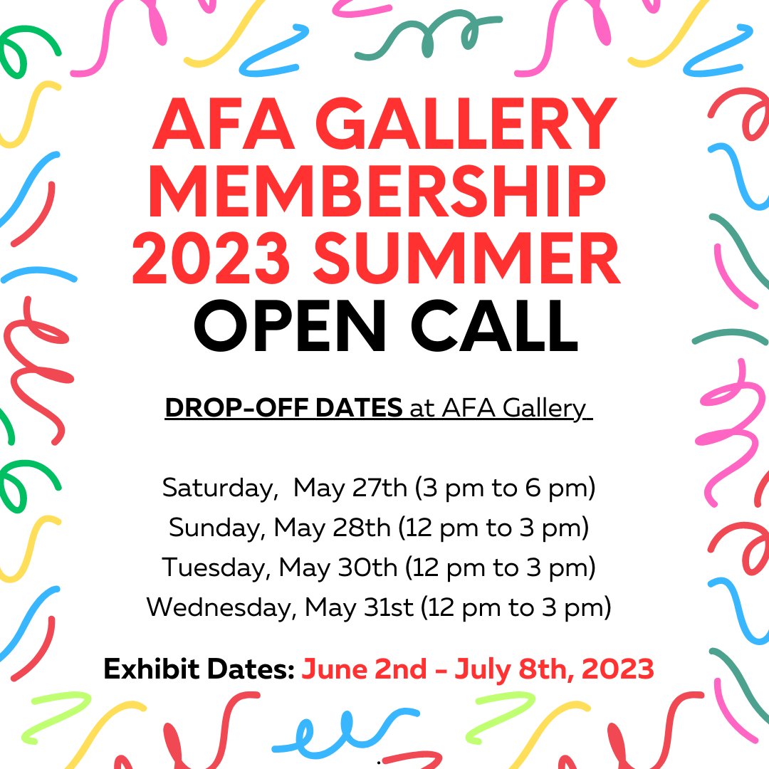 AFA Gallery Membership Open call!
E-mail artistsforartgallery@gmail.com for more info! 

#afagallery #afascranton #afagalleryscranton #scrantonpa #scranton #artgallery #artwork