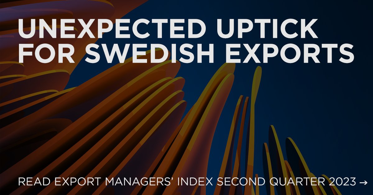 Swedish export companies are increasingly optimistic despite a dampened outlook for the global economy. Business Sweden’s Export Managers’ Index made a surprisingly strong recovery in the second quarter, rising by 4.6 points to 52.2. fal.cn/3yc7e