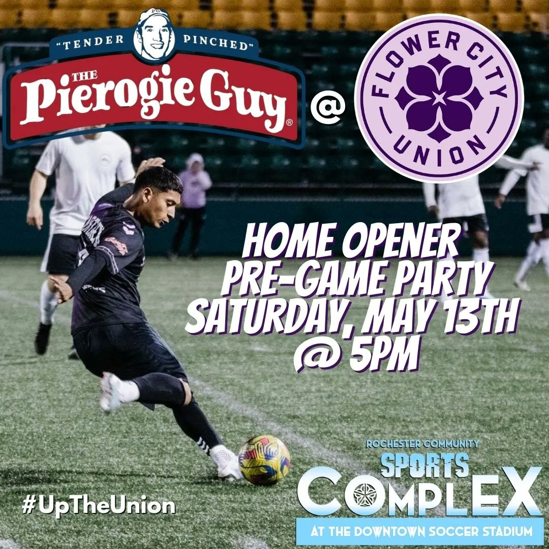 🚨BREAKING 🚨 The Pierogie Guy will be available at Flower City Union home games this season, including tomorrow's home opener! ⚽🥅🥟  Check out the details right here: buff.ly/42oYc7I 
#UpTheUnion #Pierogi #Soccer