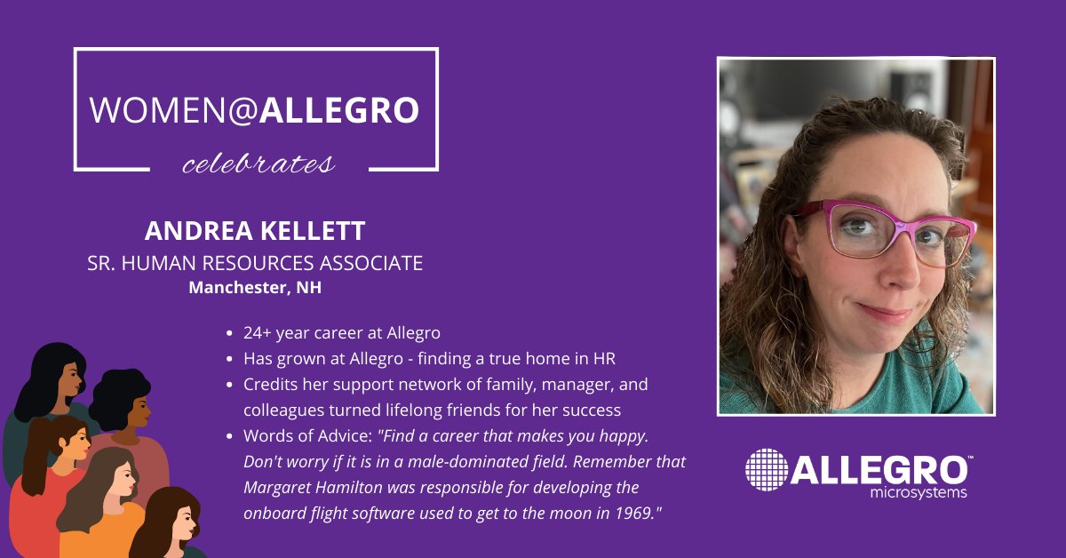 allegromicro's tweet photo. We’re strongly committed to #DEI, &amp; are proud of the many women who contribute to our success. This month (just in time for #MothersDay), we’d like to celebrate fabulous #supermom Andrea Kellett, a longstanding, dedicated employee, who embodies our mission! #InnovatorsWanted. https://t.co/RBcEd3MptY