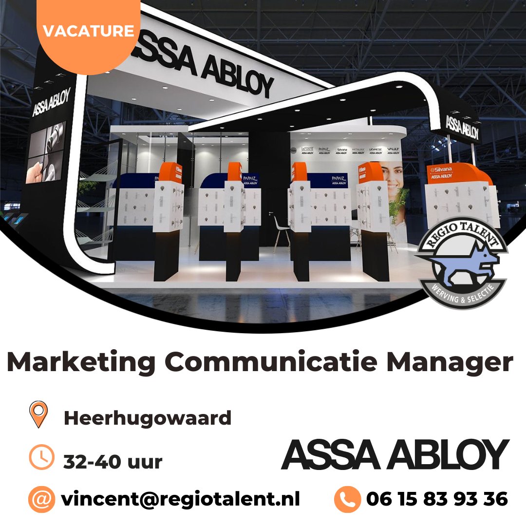 Kom binnen bij ASSA ABLOY! Het is misschien een 'open deur' maar als jij je herkent in deze rol, komen wij graag met jou in contact! 

Solliciteer: bit.ly/MarketingCommu… 

#vacature #management #toegangsoplossingen #schuifdeuren #automatiseren #heerhugowaard #regiotalent