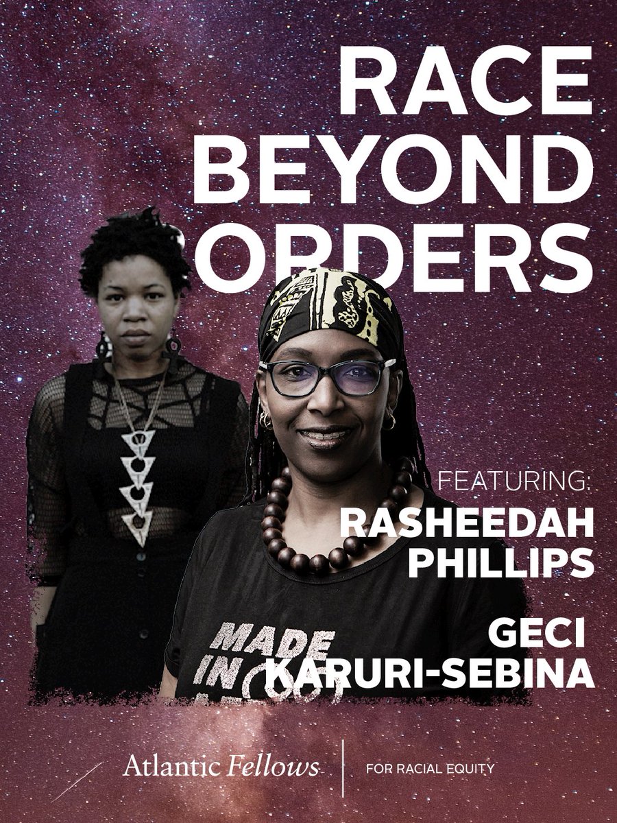 RaceBeyond_Pod's tweet photo. Join @geci and @RPhillipsBQF to journey into various perspectives on futures thinking and Blackness in Season 3 of #RaceBeyondBorders in our prequel. https://t.co/4ZfKWS2pkN #LetsBeyond https://t.co/JLgI2p0alg