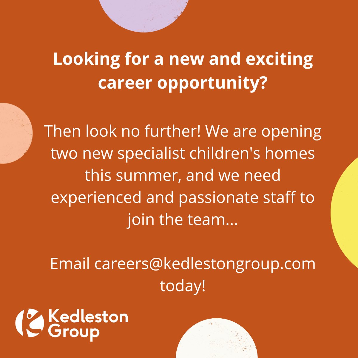 KedlestonGroup's tweet photo. We need you! 🧡

We understand that we are the start of a young person's journey, and we can help build foundations for the future...why not join the team.

https://t.co/kM0sV5saaq
or
https://t.co/97b7Q7lvO3 

#wearehiring #jobopportunity #kedlestonfamily #kedlestonsuperheroes https://t.co/vBzL04NFIx