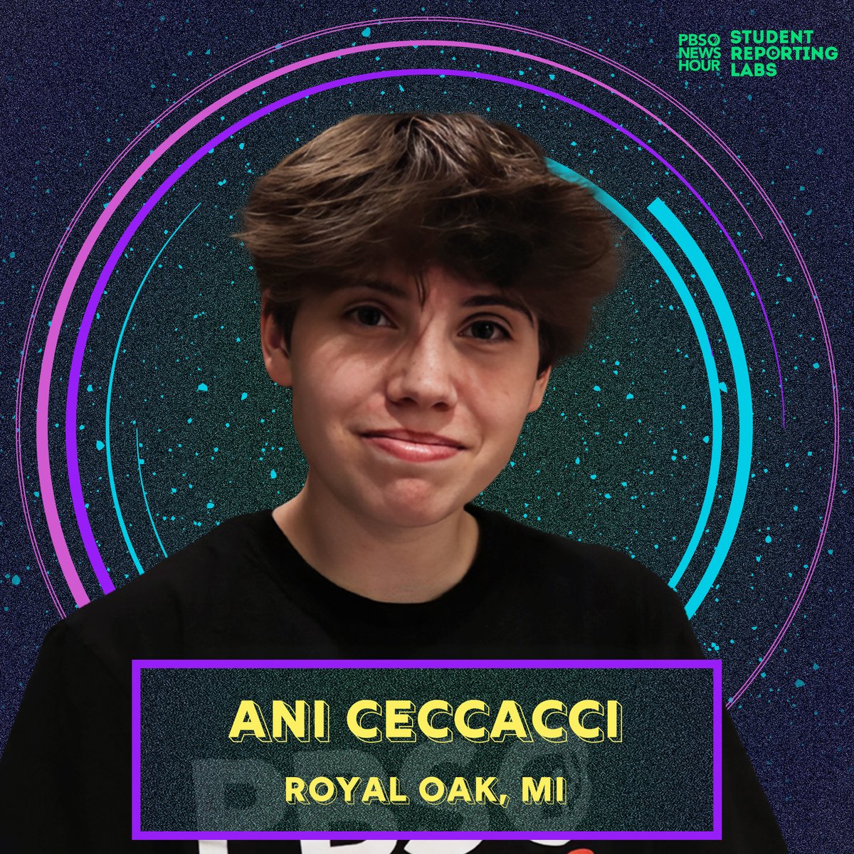 We are so excited to kick off our 2023 Summer Academy on June 21 in Boston! In the meantime, we're introducing our fellows one at a time.

Meet Ani Ceccacci from Royal Oak, Michigan! #SRLAcademy23 <a href="/WOAKTV/">WOAK-TV RO Schools</a> <a href="/detroitpublictv/">Detroit PBS</a> 

studentreportinglabs.org/blog-posts/mee…