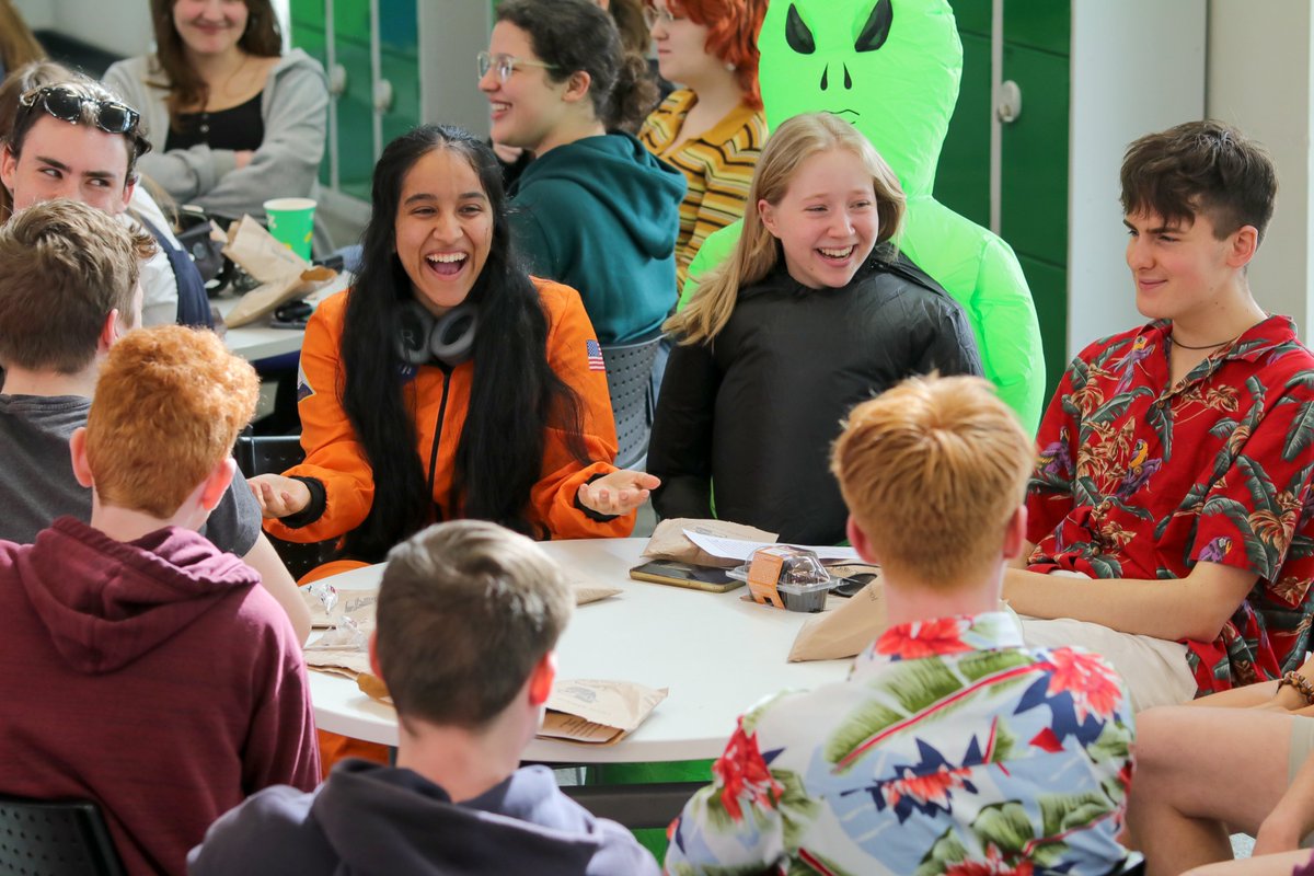 GMS_Academy's tweet photo. Our wonderful Year 13's celebrated their last day at GMS with a Leavers Breakfast and a light-hearted assembly, expertly written and delivered by Mr Hollyman.  We wish all of them success for their exams and future endeavours.
https://t.co/JQR8mxRUzR https://t.co/p9sJs9M3A4