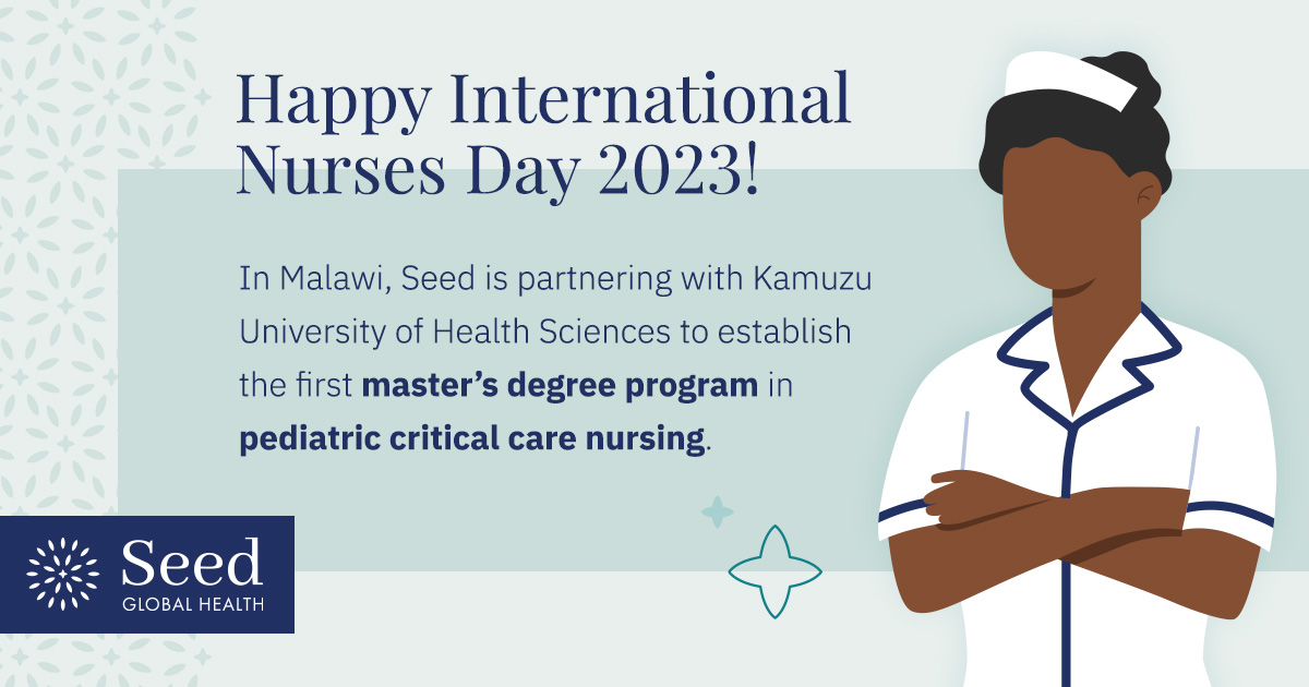 Did you know? Seed is helping establish #Malawi ’s first pediatric critical care #nursing program. Learn more 👉🏻👉🏽👉🏿 ow.ly/1TFt50Oma2C

#InternationalNursesDay #NursesSaveLives