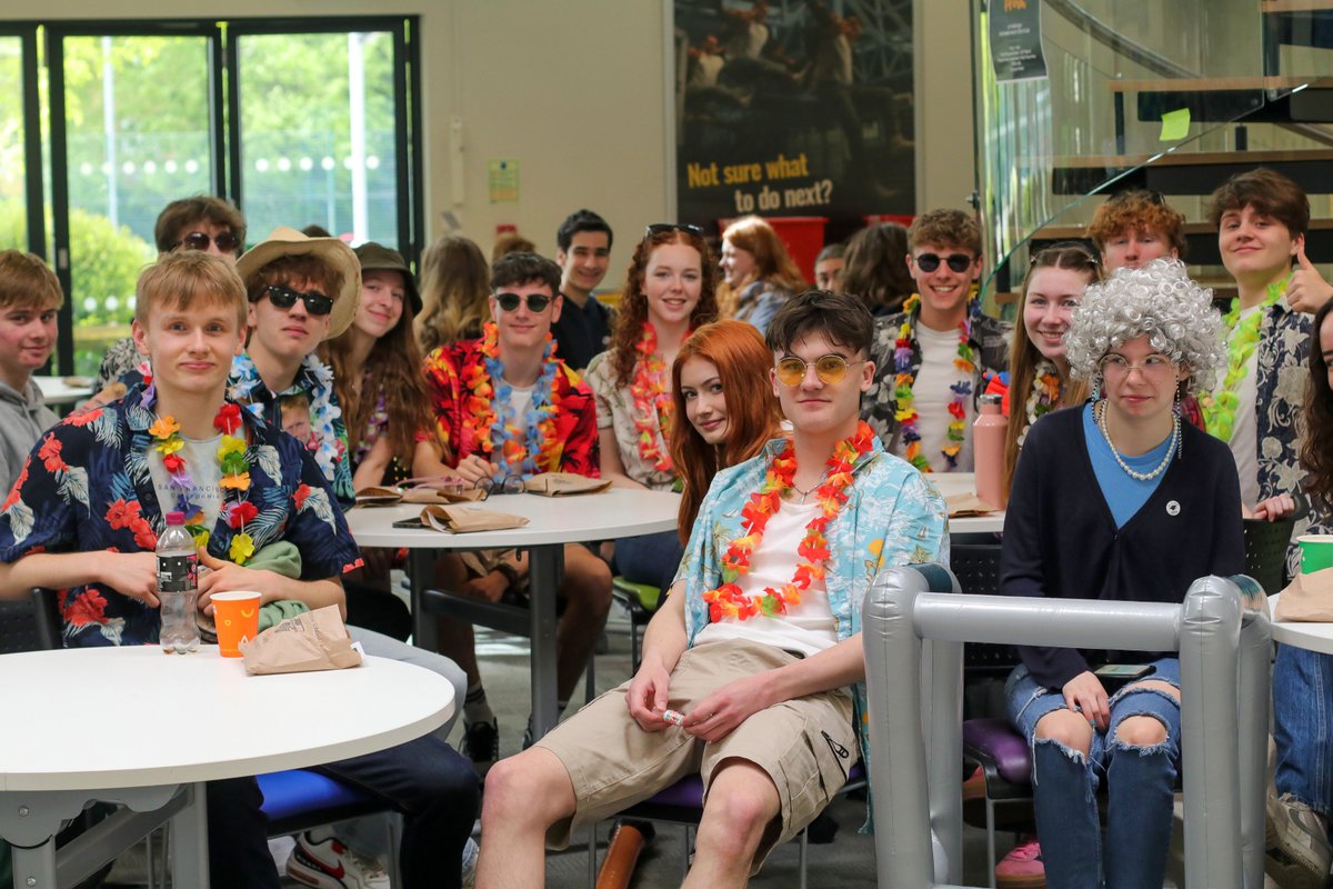 GMS_Academy's tweet photo. Our wonderful Year 13's celebrated their last day at GMS with a Leavers Breakfast and a light-hearted assembly, expertly written and delivered by Mr Hollyman.  We wish all of them success for their exams and future endeavours.
https://t.co/JQR8mxRUzR https://t.co/p9sJs9M3A4