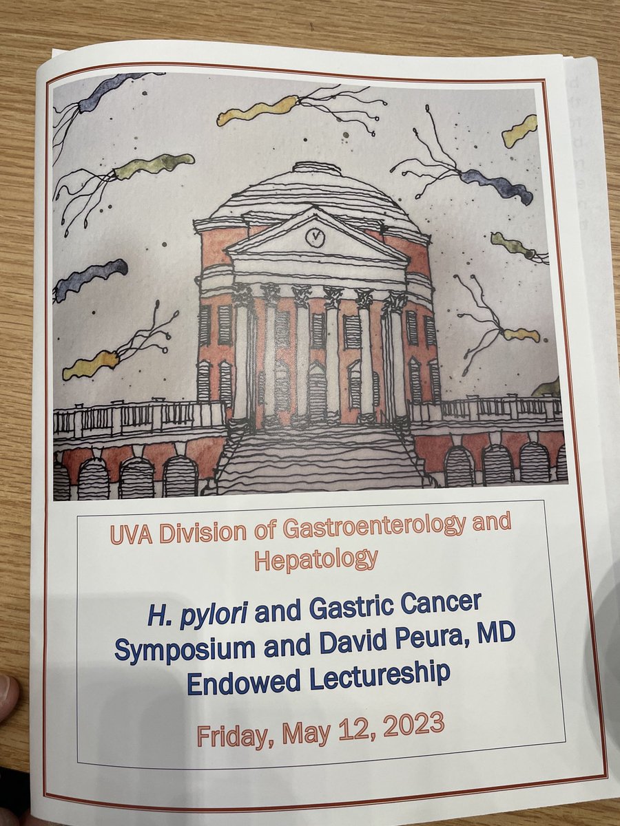 The UVA H. Pylori and Gastric Cancer Symposium is underway! Please join us! livestream.com/tavco/gastricc…