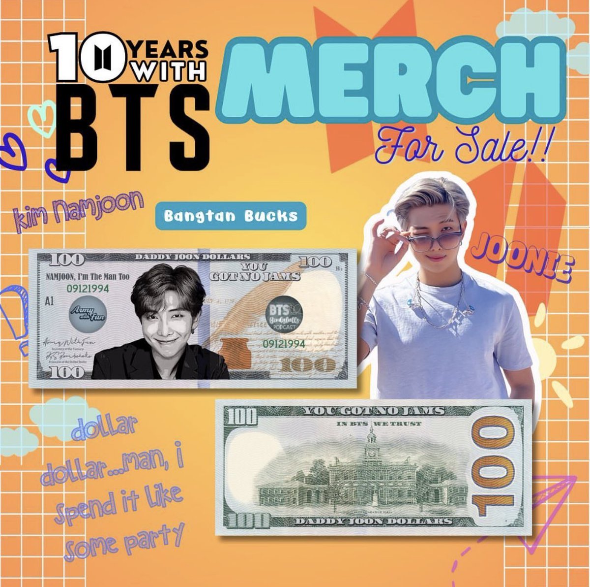 BTSBombshells's tweet photo. @dyreerawrs Ahhh! Love that you love them!! We are throwing a 10 year anniversary party in San Diego with @4RMY7_613 and made them along with the other members!! Check out the card @4RMY7_613 posted for more details but here’s a sneak peak of the others 💜💜 https://t.co/S0v2eZWdhp