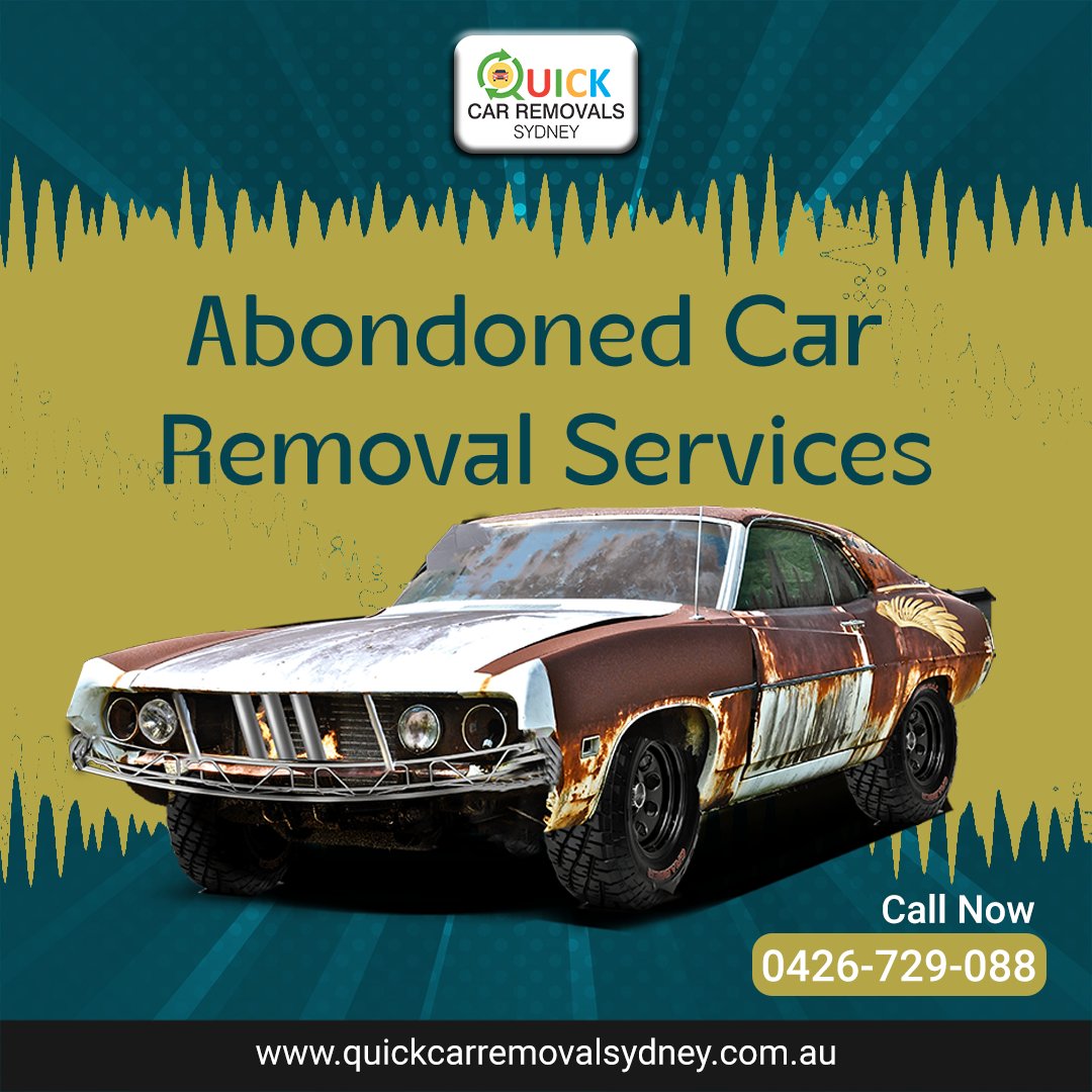 Quickcarremova1's tweet photo. Our professional Abandoned Car Removal Services are here to help you clear the way and restore the beauty of your neighborhood.
Call - 0426 729 088

#quickcarremovalsydney #carremovalservice #cashforcars #carremoval #abondonedcar #abondonedcarremoval https://t.co/sUzS8jOqpJ