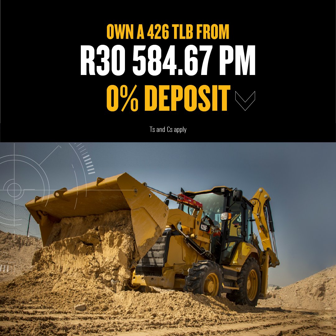 Barloworldequip's tweet photo. Powerful, reliable, comfortable and affordable, the Cat® 426 Backhoe Loader is a machine to do the job productively, on time and on budget. And with flexible finance options, you can own it today and pay it off in the short or long run. https://t.co/LvtDLDGJt3 #CatFinancial https://t.co/NBiakoHxi0