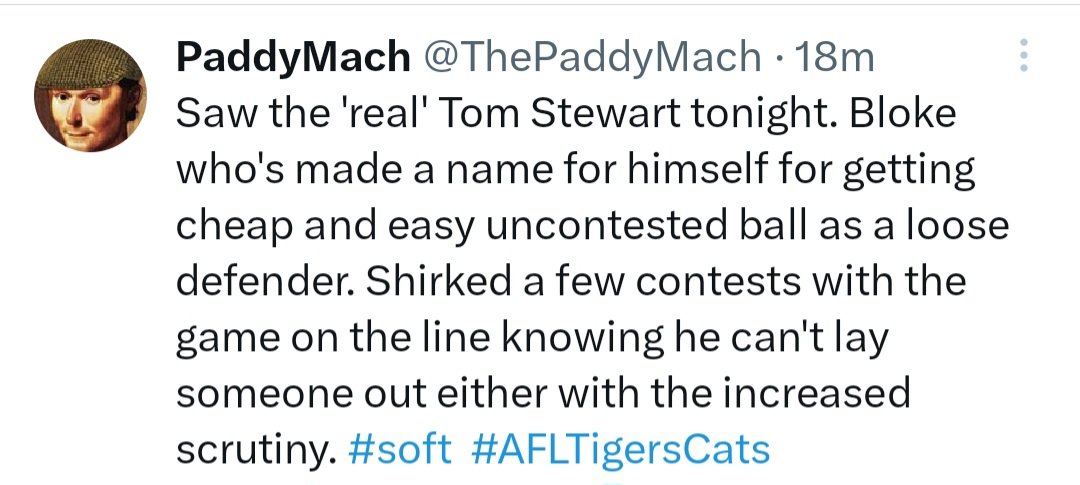 ashybv's tweet photo. @ThePaddyMach Salty comment like this...? #flogstuff https://t.co/QinNkJO506