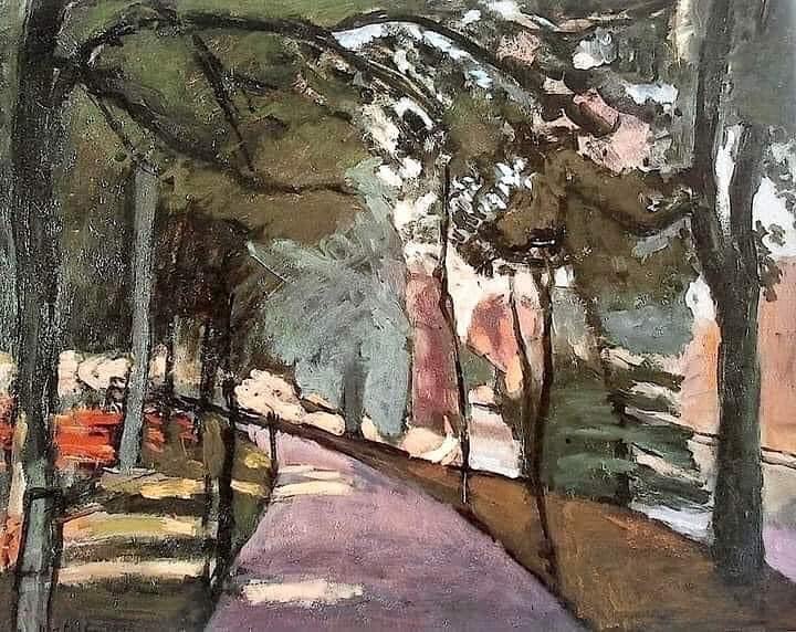 Hace 121 años (unos 10 años antes de que naciera oficialmente la abstracción) Henri Matisse pintaba "Un camino en el Bois de Boulogne".
