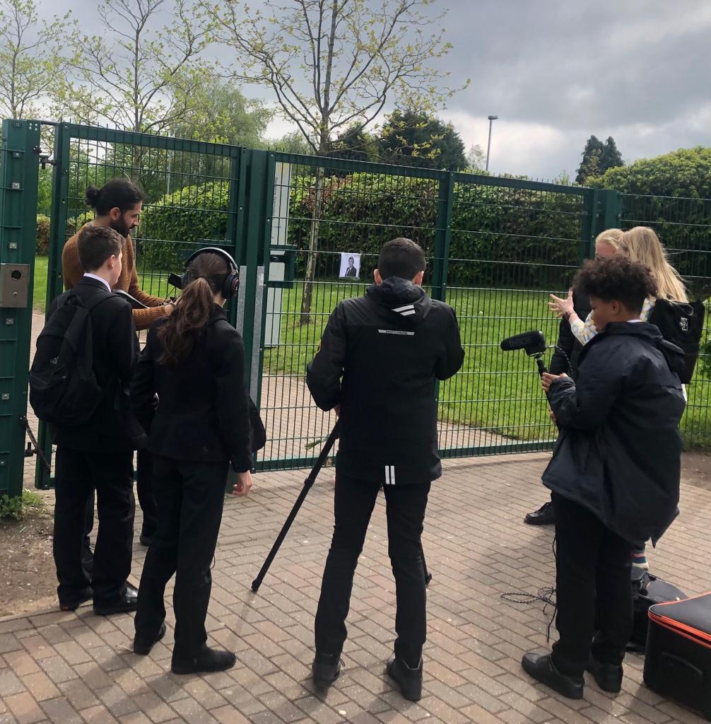 Great time filming on location today as part of @NT_Schools #NTspeakup Chosen topic by our pupils is impact the of knife crime.