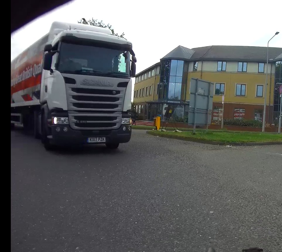 Hello, <a href="/AldiUK/">Aldi Stores UK</a>! I'd like to pass on some feedback about one of your drivers this morning - he made it really easy for me to pull onto a congested roundabout and was clearly very aware of my safety! Please pass on thanks if you can identify him.