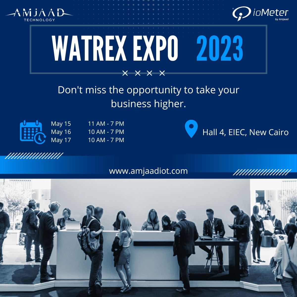 Amjaad_IOT's tweet image. We are thrilled to announce that Amjaad Technology will be participating in Watrex Expo 2023.

Our experts will be available to answer any questions, give discounts and provide guidance on the best solutions for your needs.

Stay Tuned!
#watrexexpo2023 #iometer #IoT #amjaad