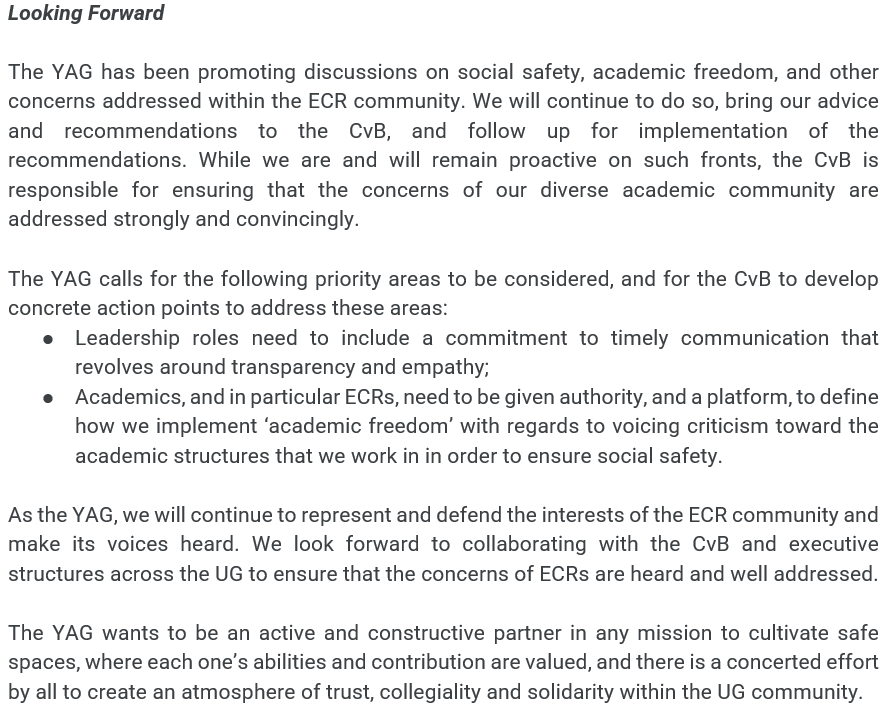YAGroningen's tweet photo. The YAG calls for effective, transparent, and empathetic communication within the University of Groningen, and for genuine discussions on academic freedom.

See our statement below 👇 https://t.co/pRU6rSSo7j