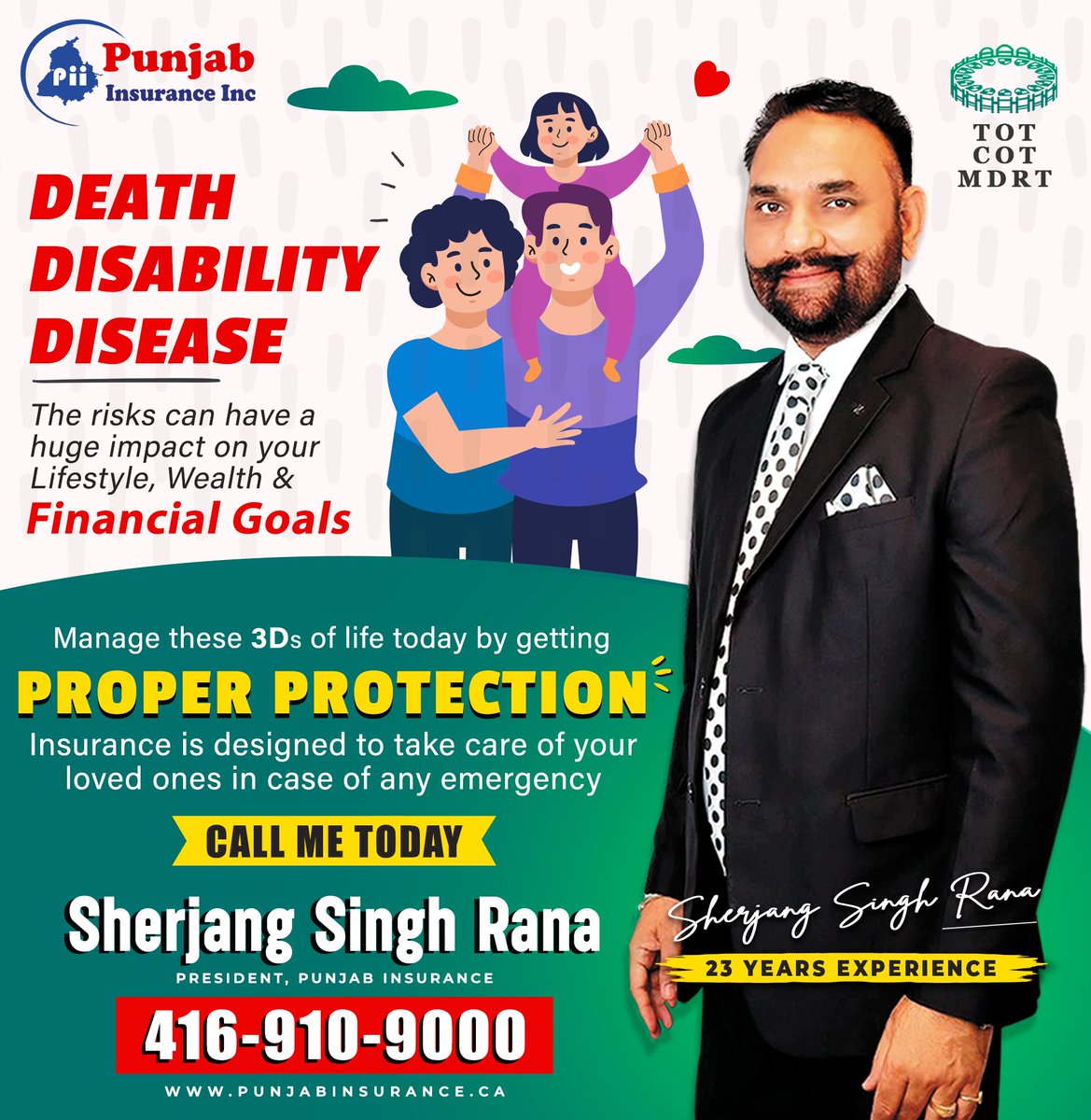 LIFE IS UNPREDICTABLE - ALWAYS STAY COVERED!

Cover yourself for all the risks of life with appropriate Insurance Plans. Never trust on fate, stay covered always!

#SherjangSinghRana #PunjabInsurance #TravelInsurance #Grants #Brampton #Montreal #Winnipeg #Ontario #Ottawa #Canada