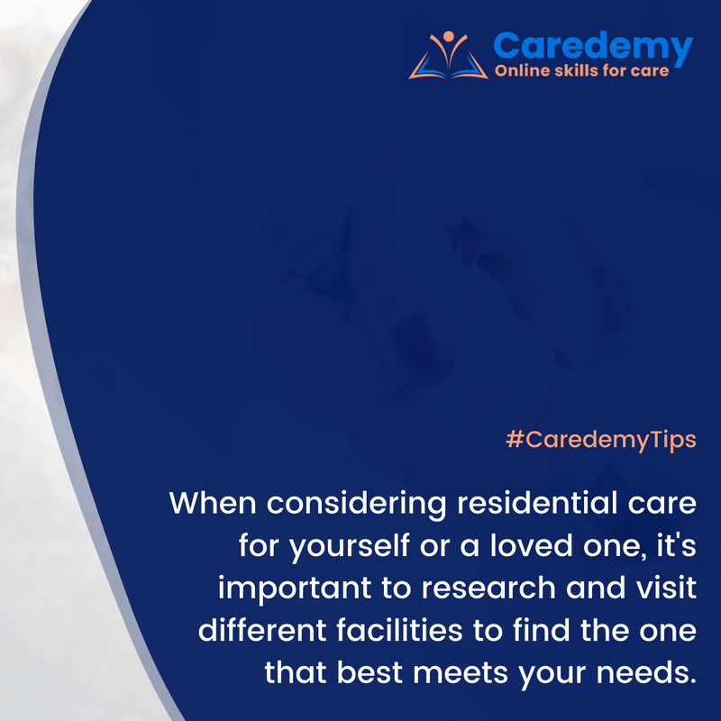 caredemy2's tweet photo. Some things to consider when choosing a residential care facility include:
βοΈ location
βοΈ cost
βοΈ quality of care
βοΈ staffing levels
βοΈ overall atmosphere and feel of the facility
#Caredemy #SelfCare #StayConnected #Overwhelmed #HealthCareWorkers #FirstAidTips https://t.co/FiorWDEIKS