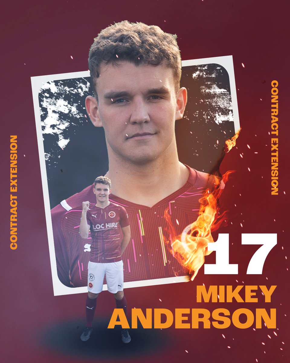 𝗖𝗢𝗡𝗧𝗥𝗔𝗖𝗧 𝗘𝗫𝗧𝗘𝗡𝗦𝗜𝗢𝗡

We're pleased to announce that <a href="/mikeyando3899/">Michael Anderson</a> has agreed to extend his contract

The young midfielder joins Nicky Jamieson, Nat Wedderburn, Michael Miller, Curtis Lyle, Euan O’Reilly, Adam Brown and Matty Yates for the 23/24 campaign