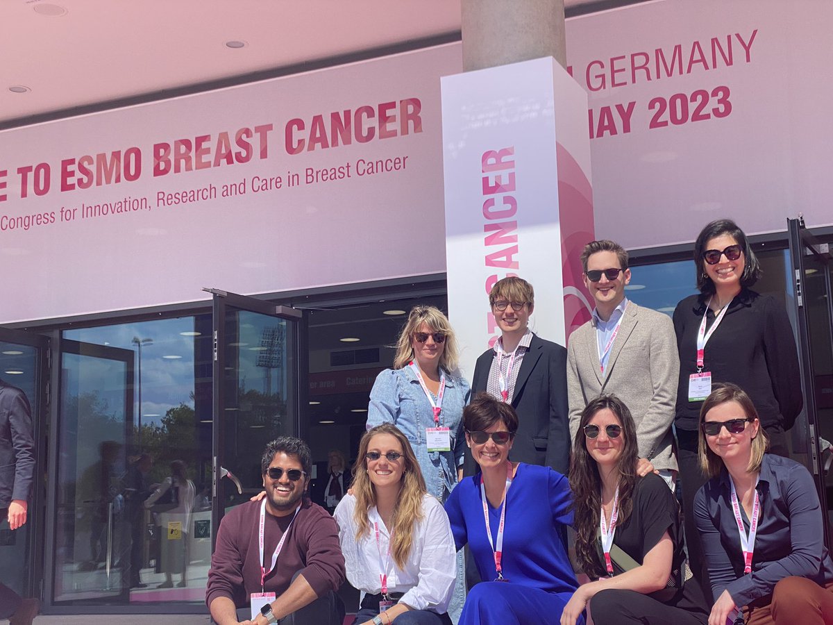 Enjoying a lot #ESMOBreast23 with our team 🤩 #LTBCR @Onco_KULeuven